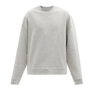 RAEY Recycled-Yarn Cotton-Blend Oversized Sweatshirt Grey Size 6
